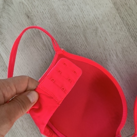 Victorias‎ Secret Very Sexy Push Up Padded lace Back Bra 32DD orange pink - Picture 9 of 9